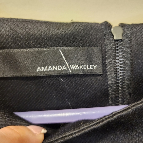 Amanda Wakeley Black Fitted Bodycon Sleevesless Dress size 6 - Picture 11 of 12